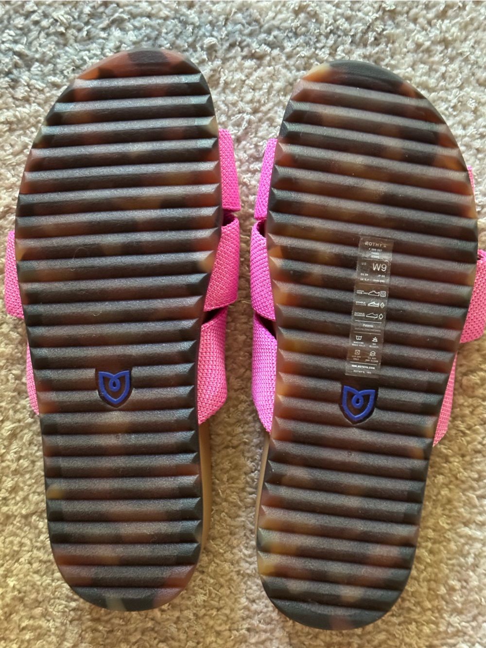 NEW Rothy’s The Twist Slide Sandal in Snapdragon - Picture 10 of 11